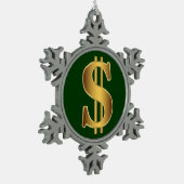 Ornement Flocon De Neige Signe dollar (Gauche)