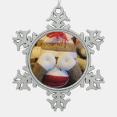 Ornement Flocon De Neige Singe à queue de porc (Devant)