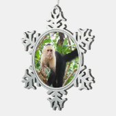 Ornement Flocon De Neige Singe en le Costa Rica (Vue impression)