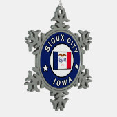 Ornement Flocon De Neige Sioux City Iowa (Gauche)