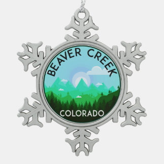 Ornement Flocon De Neige Ski du Colorado de Beaver Creek de ski