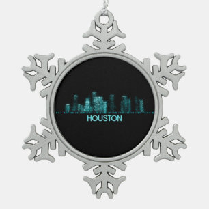 Ornement Flocon De Neige Skyline de Houston