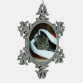 Ornement Flocon De Neige Sleepy kitty (Gauche)