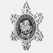 Ornement Flocon De Neige Sleipnir / Odin's Horse - Yule Ornament (Vue impression)