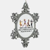 Ornement Flocon De Neige Slogan accroupi SUPÉRIEUR (Gauche)