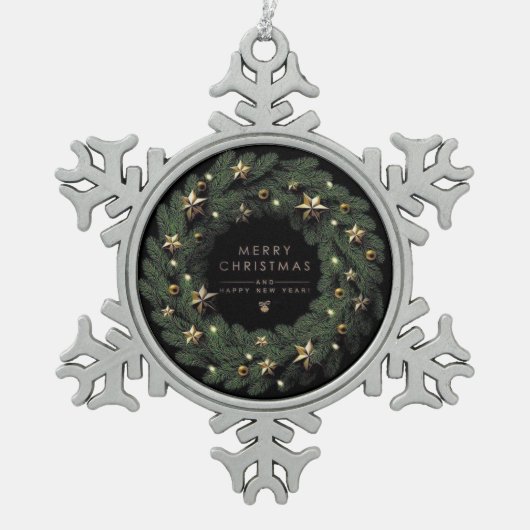 Ornement Flocon De Neige Snow flakes framed ornament  (Devant)