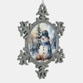 Ornement Flocon De Neige Snowman (Gauche)