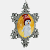 Ornement Flocon De Neige Snowman (Gauche)