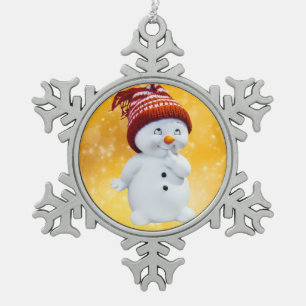 Ornement Flocon De Neige Snowman