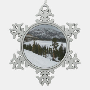 Ornement Flocon De Neige Snowy Ellery Lake California Paysage hivernal