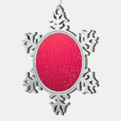 Ornement Flocon De Neige Soda cerise avec minuscules bulles Art Arrière - p (Vue impression)