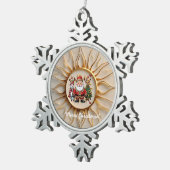 Ornement Flocon De Neige "Soleil Auric" (Vue impression)