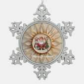 Ornement Flocon De Neige "Soleil Auric" (Devant)