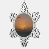 Ornement Flocon De Neige Soleil derrière les nuages II (Vue impression)