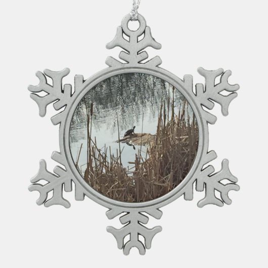 Ornement Flocon De Neige Solstice d'hiver (Devant)