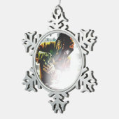 Ornement Flocon De Neige Soudeuse de drapeau américain (Vue impression)