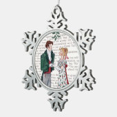 Ornement Flocon De Neige Sous le Mistletoe - Jane Austen (Vue impression)