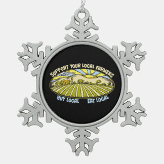 Ornement Flocon De Neige Soutenez vos agriculteurs locaux