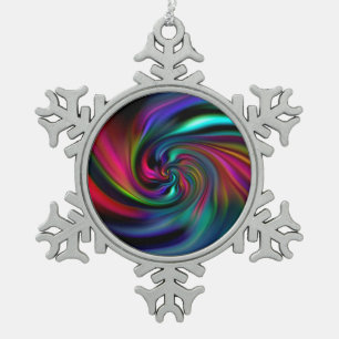 Ornement Flocon De Neige Spirales Arrière - plans Abstraites douces I