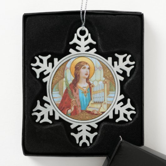 Ornement Flocon De Neige St. Cecilia de Rome (BK 003) (Boîte)