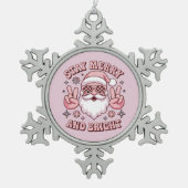 Ornement Flocon De Neige Stay Merry And Bright Christmas Ugly Xmas (Devant)