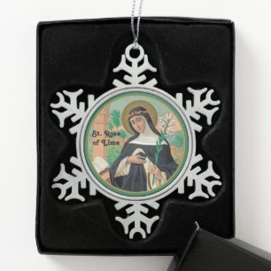 Ornement Flocon De Neige Ste Rose de Lima (Détail ; K 48)