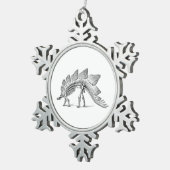 Ornement Flocon De Neige Stegosaurus Dinosaure Squelette Fossile (Vue impression)