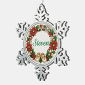Ornement Flocon De Neige Steven Baby’s First Christmas Snowflake Ornament (Vue impression)