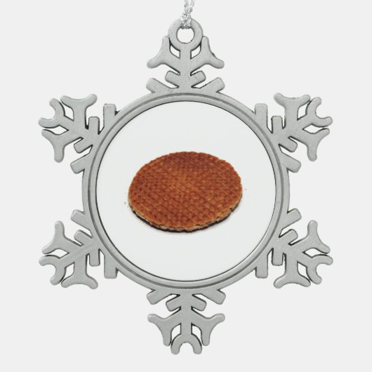 Ornement Flocon De Neige Stroopwafel (Devant)