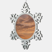 Ornement Flocon De Neige Sunset Clouds II Pastel Nature Abstraite (Vue impression)