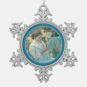 Ornement Flocon De Neige Sur le Balcon - Mary Cassatt - Art raffiné Repro O (Devant)