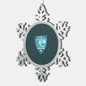 Ornement Flocon De Neige Surf Aguadilla Porto Rico (Vue impression)