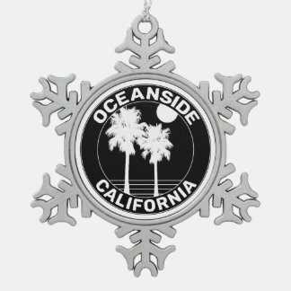 Ornement Flocon De Neige Surf de surf de Californie