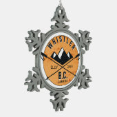 Ornement Flocon De Neige Surf des neiges de ski du Canada de (Gauche)