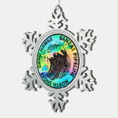 Ornement Flocon De Neige Surf Hawaï de surf du pipeline de Banzai (Vue impression)