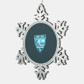 Ornement Flocon De Neige Surf Point Loma Californie (Vue impression)