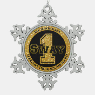 Ornement Flocon De Neige Sway 1 de hockey de Boston