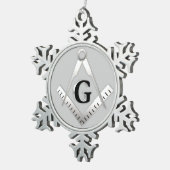 Ornement Flocon De Neige Symbole franc-maçonnerie (Vue impression)