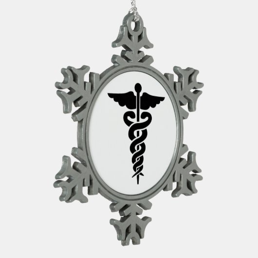 Ornement Flocon De Neige Symbole Médicale (Gauche)