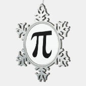 Ornement Flocon De Neige Symbole Pi (Vue impression)