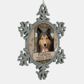 Ornement Flocon De Neige Sympathie Brown avec le calligraphe (Gauche)