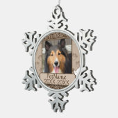 Ornement Flocon De Neige Sympathie Brown avec le calligraphe (Vue impression)