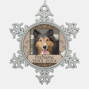 Ornement Flocon De Neige Sympathie Brown avec le calligraphe