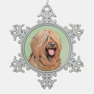 Ornement Flocon De Neige Tableau de bord - Joli art original chien