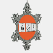 Ornement Flocon De Neige Tableau périodique de tacos (Gauche)