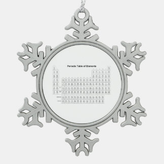 Ornement Flocon De Neige Tableau périodique des éléments Sciences de la chi