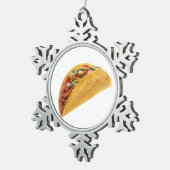 Ornement Flocon De Neige Taco dur de Shell (Vue impression)