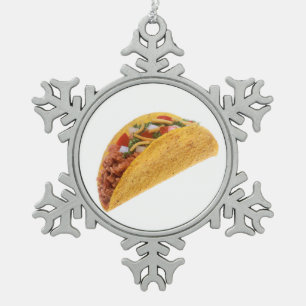 Ornement Flocon De Neige Taco dur de Shell