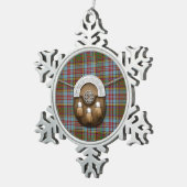 Ornement Flocon De Neige Tartan et escarcelle d'Anderson de clan (Vue impression)