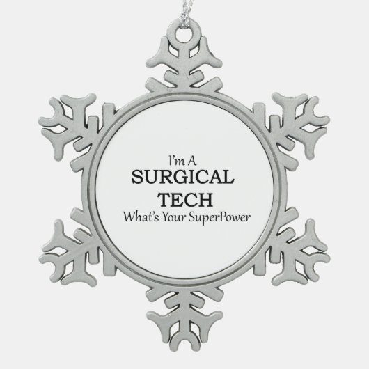 ORNEMENT FLOCON DE NEIGE TECH CHIRURGICAL (Devant)